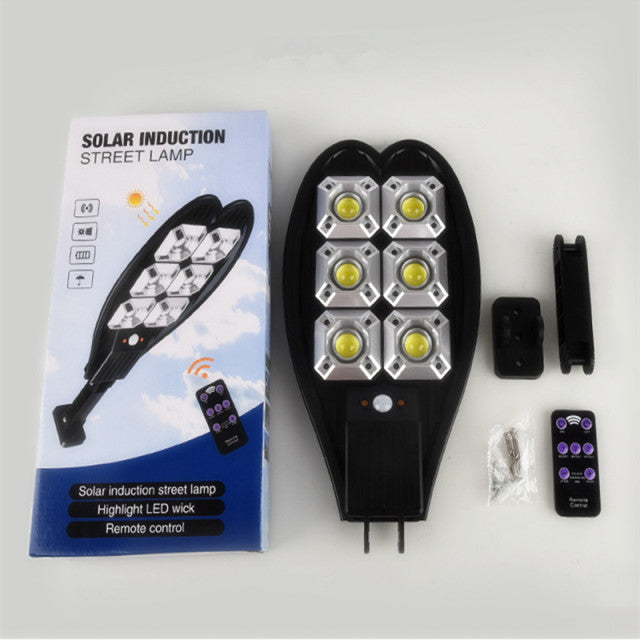Solar LED Street Light Waterproof Smart Remote Control PIR Motion Sensor Lamp
