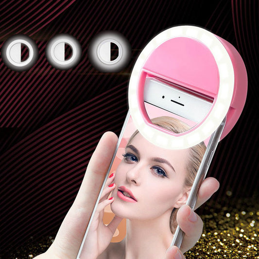 Mobile Phone Selfie Ring Lens 3-level Brightness Portable For Smartphone Light