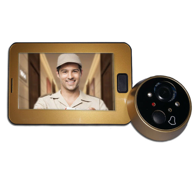 Peephole Door Camera 4.3 Inch Color Screen With Electronic Doorbell