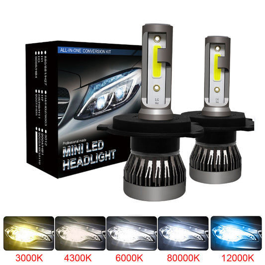 LED Mini Car Headlight Bulbs Headlamps Kit  Auto Lamps