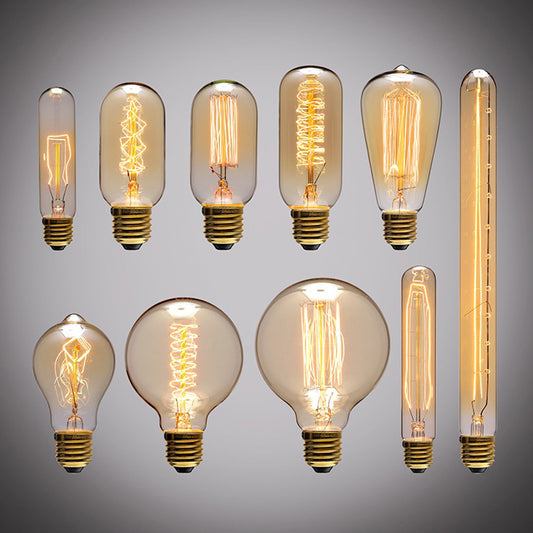 Retro Edison Light Bulb Filament Incandescent Ampoule Bulbs Vintage Edison Lamp