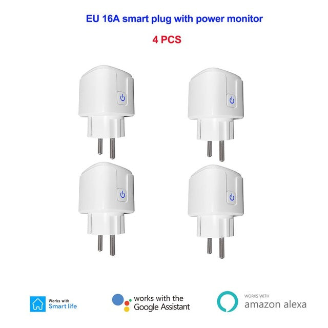 16A EU Smart Wifi Power Plug Home Wifi Wireless Socket Outlet