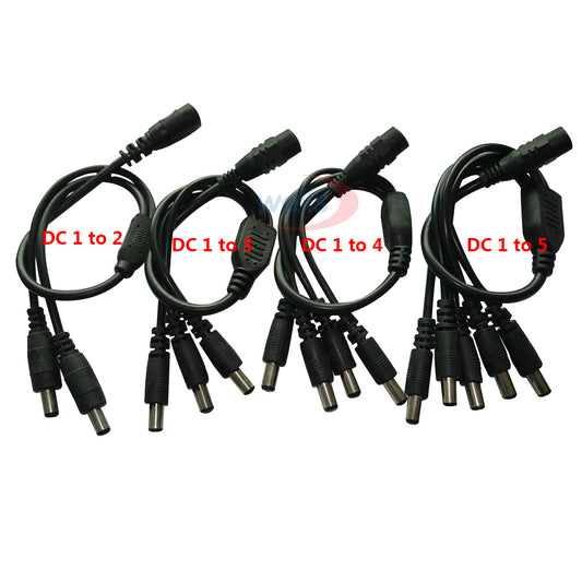 CCTV Security Camera  plug Power Cord adapter Connector Cable Splitter for  LED Strip