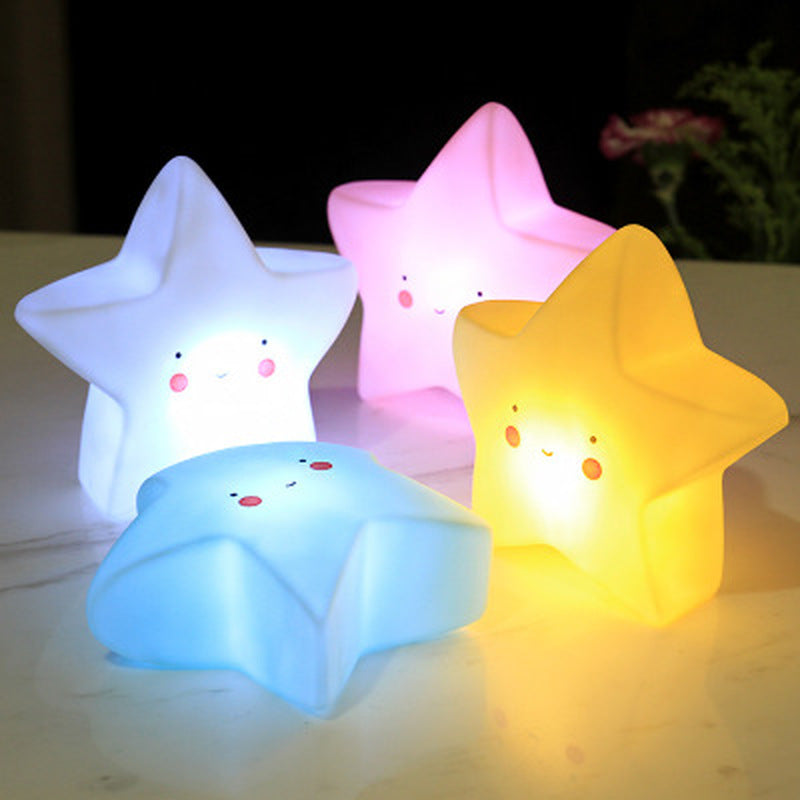 4 Colors Star LED Night Light Creative Bedroom Decoration Light Night Light