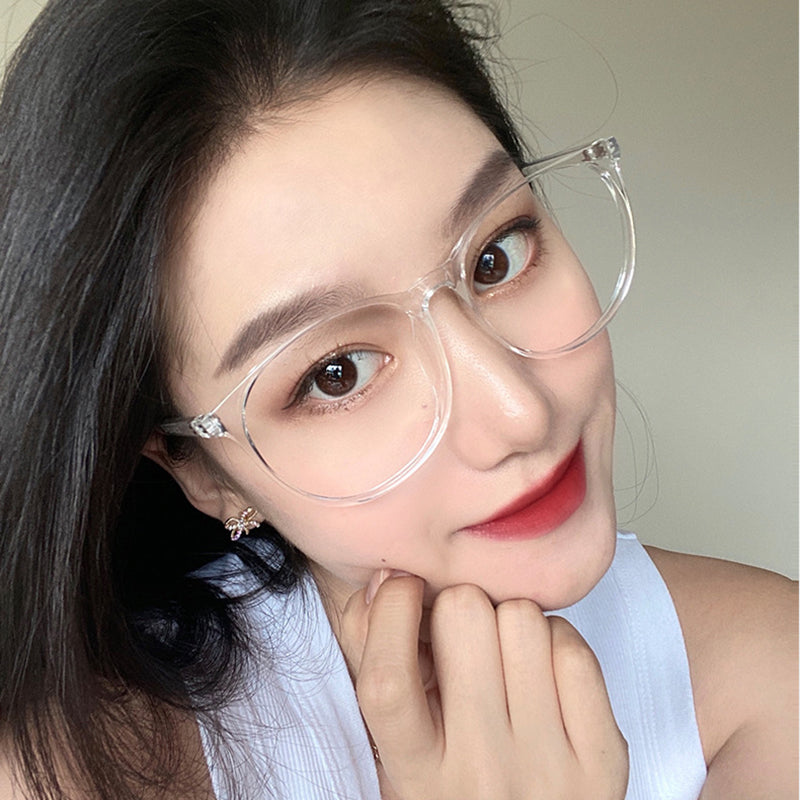 Transparent Computer Glasses Frame Anti Blue Light Round Eyewear Blocking Glasses Optical Spectacle Eyeglass