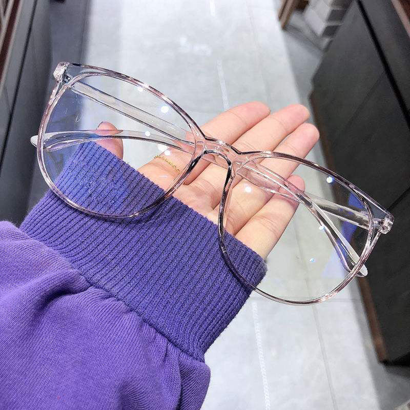 Transparent Computer Glasses Frame Anti Blue Light Round Eyewear Blocking Glasses Optical Spectacle Eyeglass