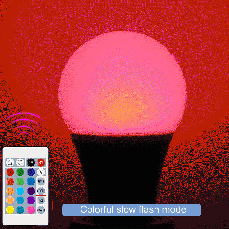 LED Bulb Lights Changeable Colorful Lamp