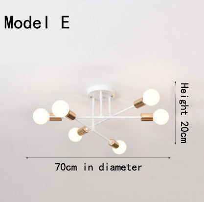 Modern Creative Lighting Warm And Romantic Golden Modern Ceiling Lamps