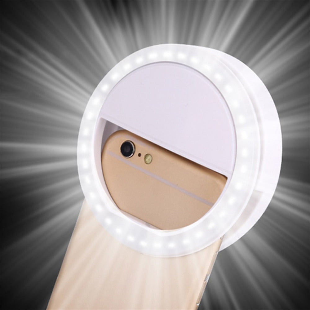 LED Ring Flash Universal Selfie Light Portable Mobile Phone LEDS Selfie Lamp