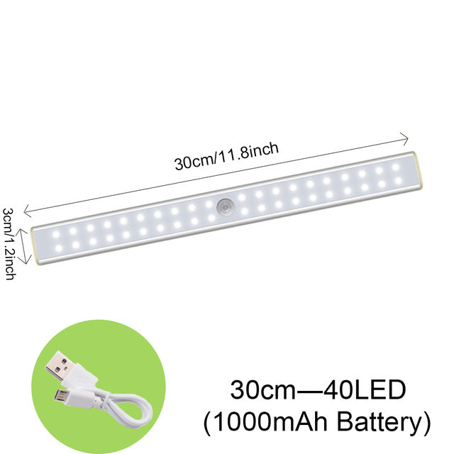 Motion Sensor Light Wireless LED Night Light USB Rechargeable Night Lamp