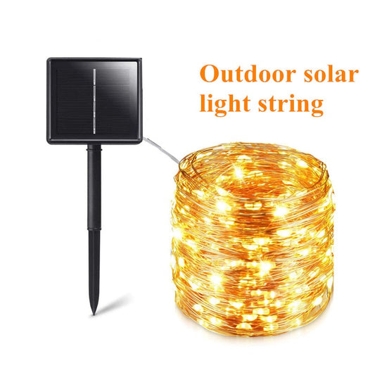 Solar String Fairy Lights 12m 100LED / 5M 50 LED  Waterproof Outdoor Garland Solar Power Lamp