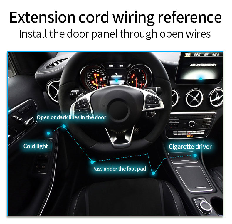 Car Interior Led Decorative Lamp EL Wiring Neon Strip