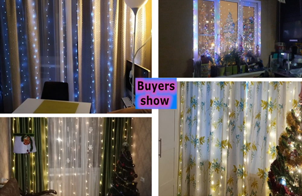 3M LED Curtain Garland USB String Lights Fairy Festoon With Remote