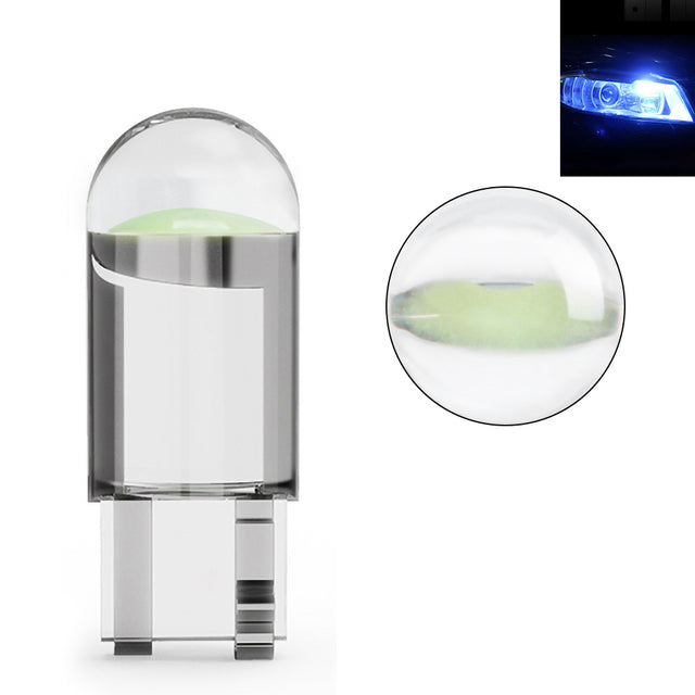 Super Bright LED Glass Housing Cob Car Bulb White Green Blue Red Wedge License Plate Lamp Dome Light