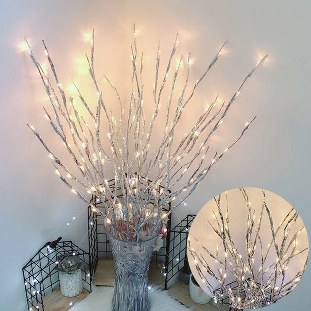 LED Simulation Tree Branch Light String Christmas Decorations for Home