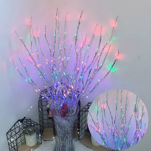 LED Simulation Tree Branch Light String Christmas Decorations for Home