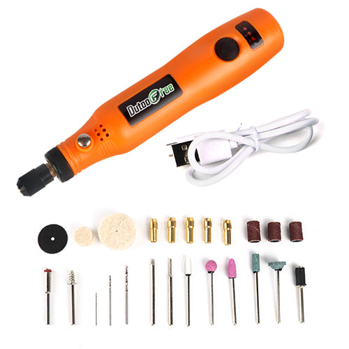 Mini Wireless Drill Electric Carving Pen Variable Speed USB Cordless Drill Rotary Tools Kit