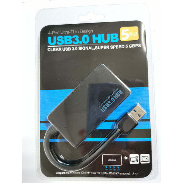 HUB USB 3.0 Laptop PC High Speed External 4 Ports Adapter