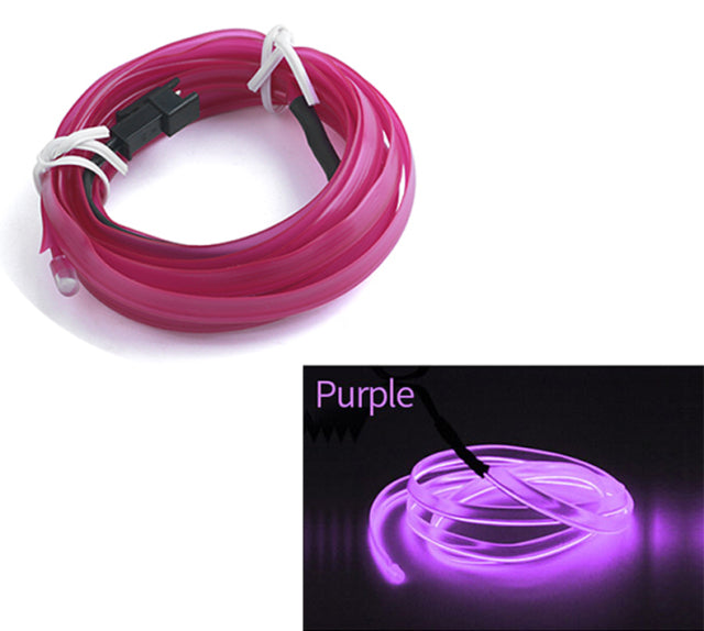 Car Interior Led Decorative Lamp EL Wiring Neon Strip