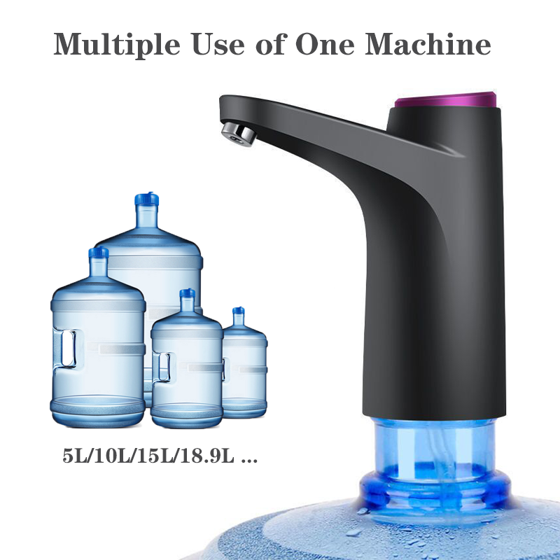 HiPiCok Water Dispenser USB Water Pump 19 Liters for Bottle Mini Automatic Electric Water Gallon Bottle Pump Drink Dispenser