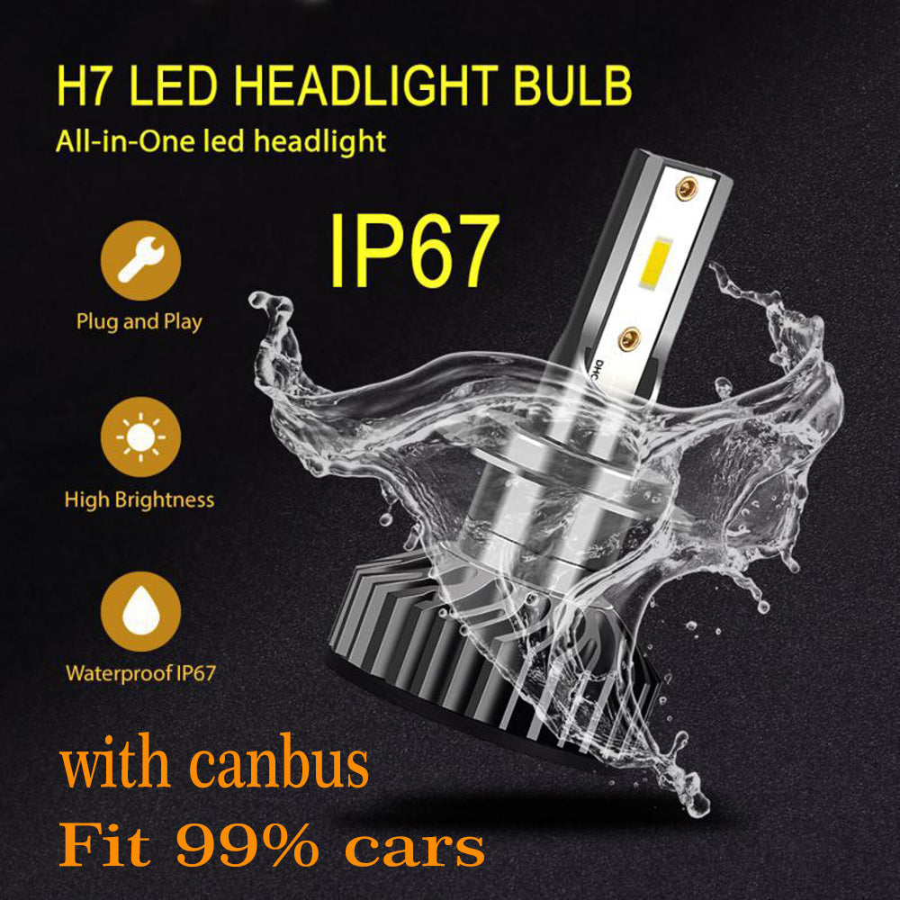 ZTZPIE 20000LM Bulb Canbus Led Lamp Car Headlight Auto Fog Lights