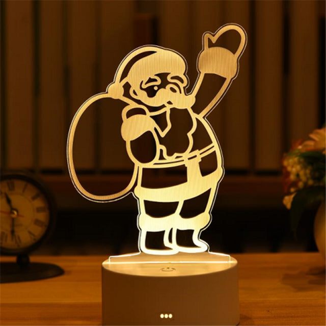 Lamp Acrylic USB LED Night Light Xmas Party Wedding Decoration Night Light Home