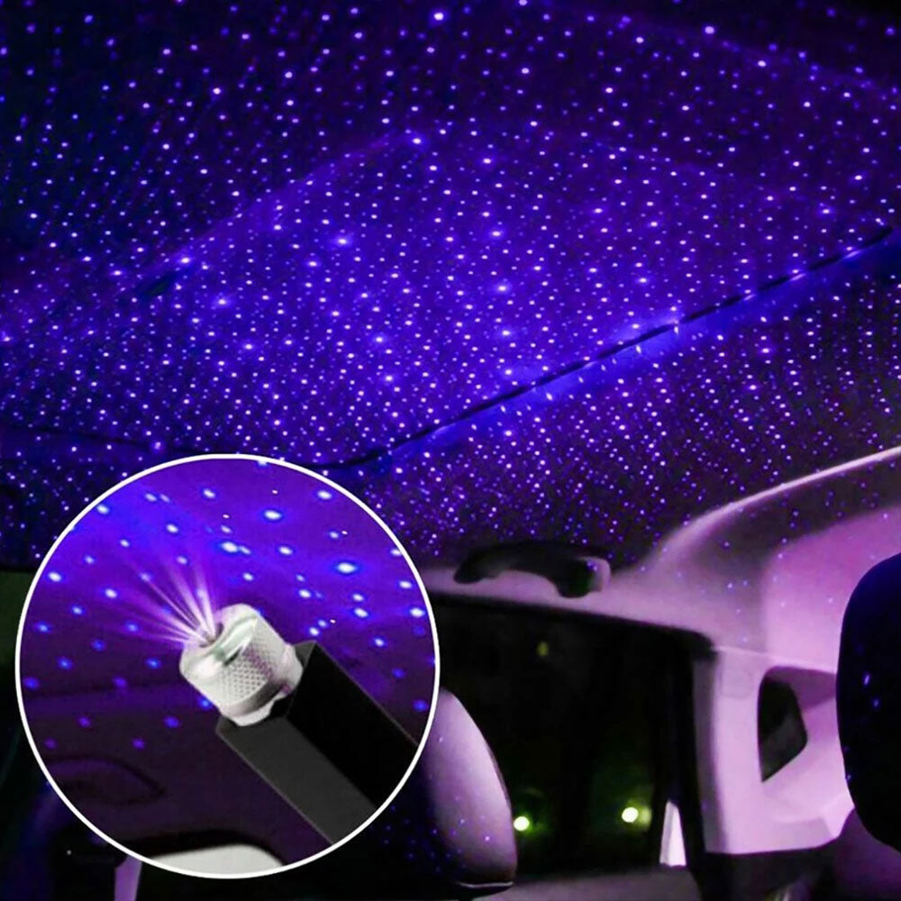 Romantic LED Car Roof Star Night Light Projector Atmosphere Galaxy Lamp USB Decorative Lamp