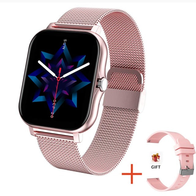 Women Smart watch Full touch Fitness Tracker Men Call Smart Clock Ladies For Android IOS+BOX