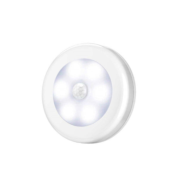 Wireless Round Motion Sensor LED Night Light Battery Powered Cabinet