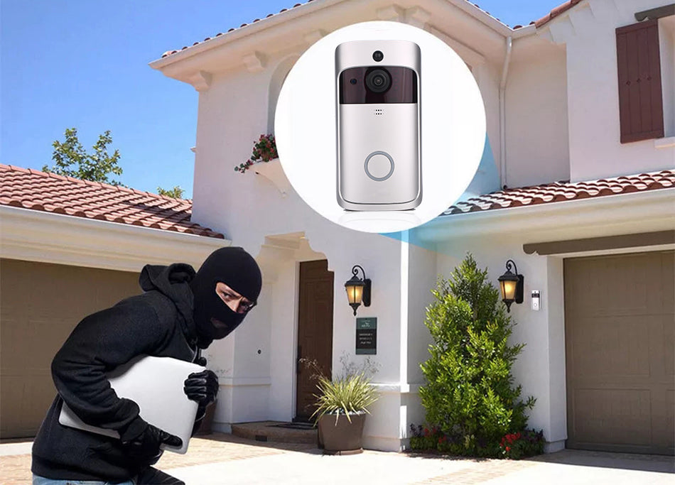 V5 Smart WiFi Video Doorbell Camera Visual Intercom With Chime Night vision