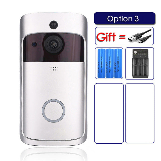 V5 Smart WiFi Video Doorbell Camera Visual Intercom With Chime Night vision