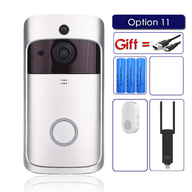 V5 Smart WiFi Video Doorbell Camera Visual Intercom With Chime Night vision