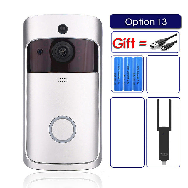 V5 Smart WiFi Video Doorbell Camera Visual Intercom With Chime Night vision