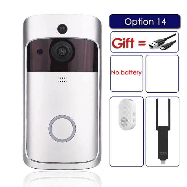 V5 Smart WiFi Video Doorbell Camera Visual Intercom With Chime Night vision