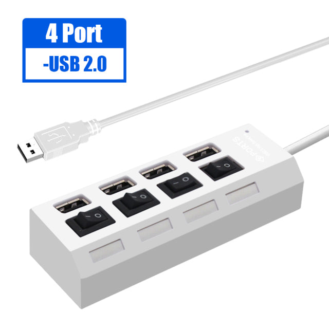 4/7 Ports USB 3.0 Hub For Laptop Adapter USB 2.0 Computer Accessories