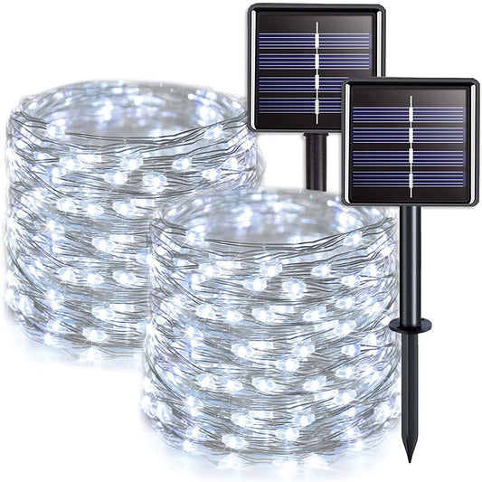 LED Solar Fairy Lights Lamp Outdoor String Waterproof Lights