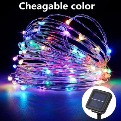 LED Solar Fairy Lights Lamp Outdoor String Waterproof Lights