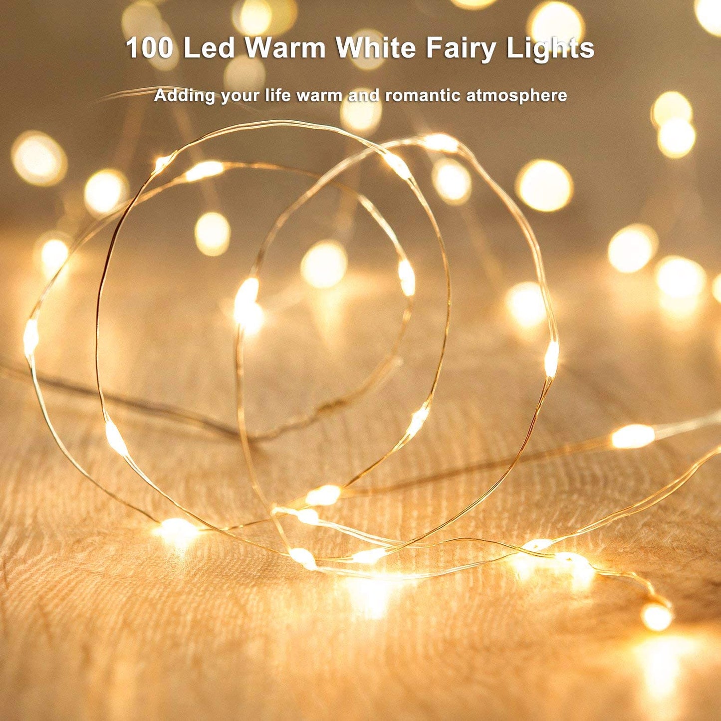 Led Fairy Lights Copper Wire String Holiday Outdoor Lamp Garland Luces