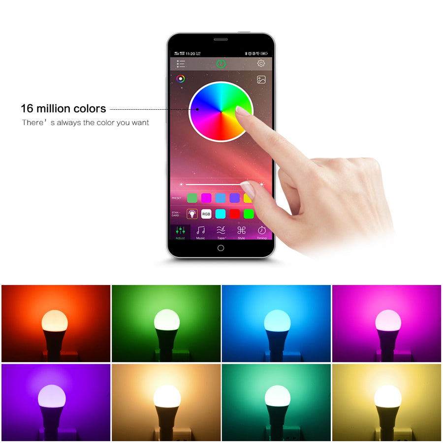 Bluetooth  LED Bulb Lights Changeable Colorful LED Lamp