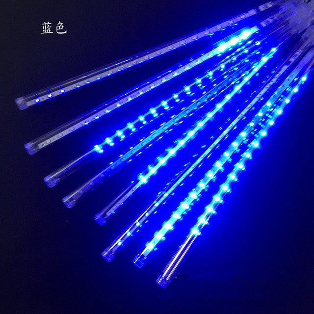 Tube Meteor Shower Rain LED String Lights Christmas Tree For Decor