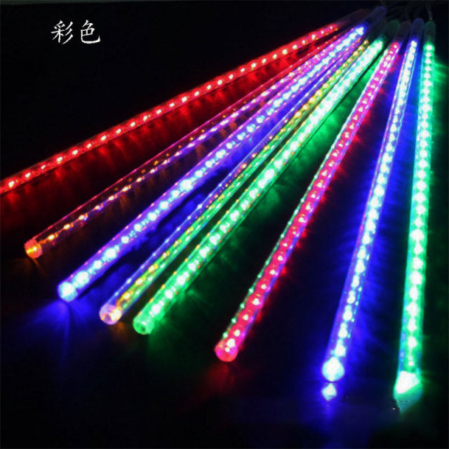 Tube Meteor Shower Rain LED String Lights Christmas Tree For Decor