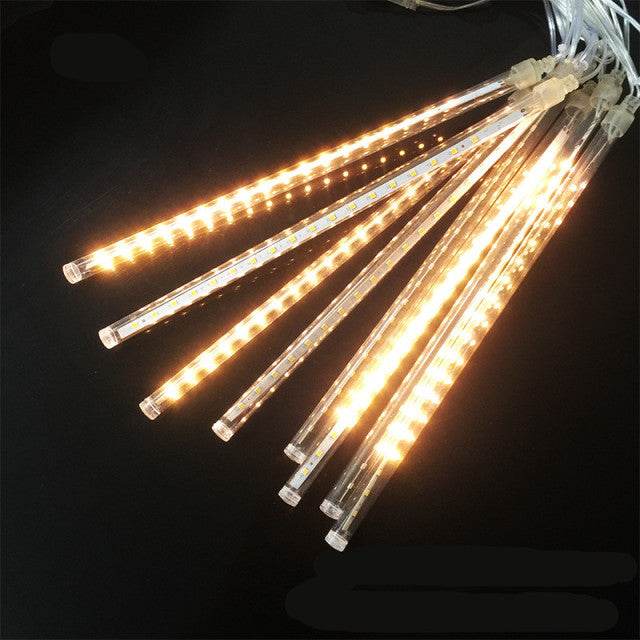 Tube Meteor Shower Rain LED String Lights Christmas Tree For Decor