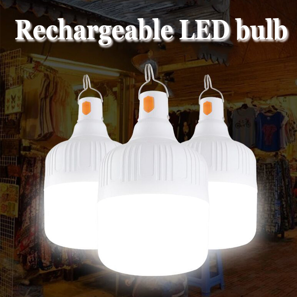 Outdoor USB Rechargeable Mobile LED Lamp Bulbs Emergency Light