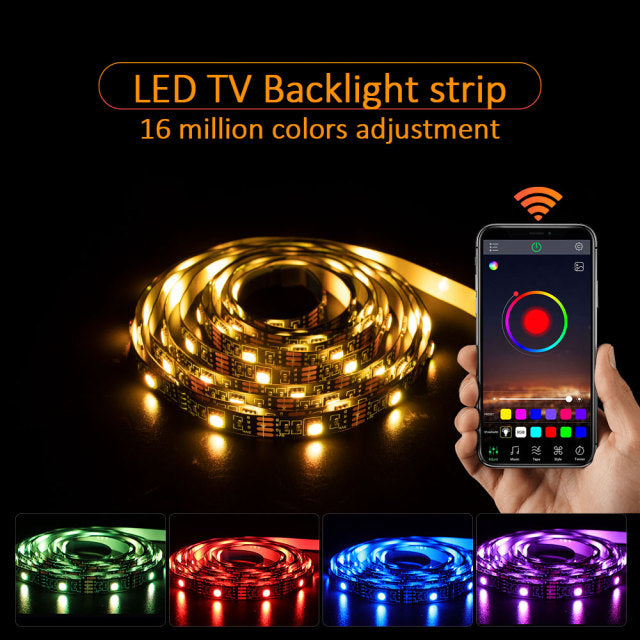 LED Strip Light,Bluetooth APP Control,  Background Decoration Christmas