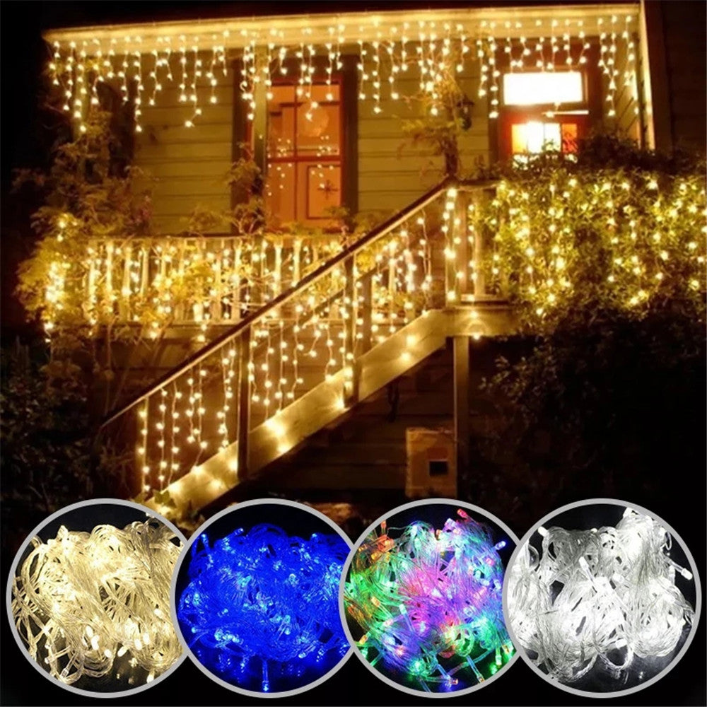 Christmas Lights Waterfall Outdoor Decoration Led Lights Curtain String Lights Party Decoration