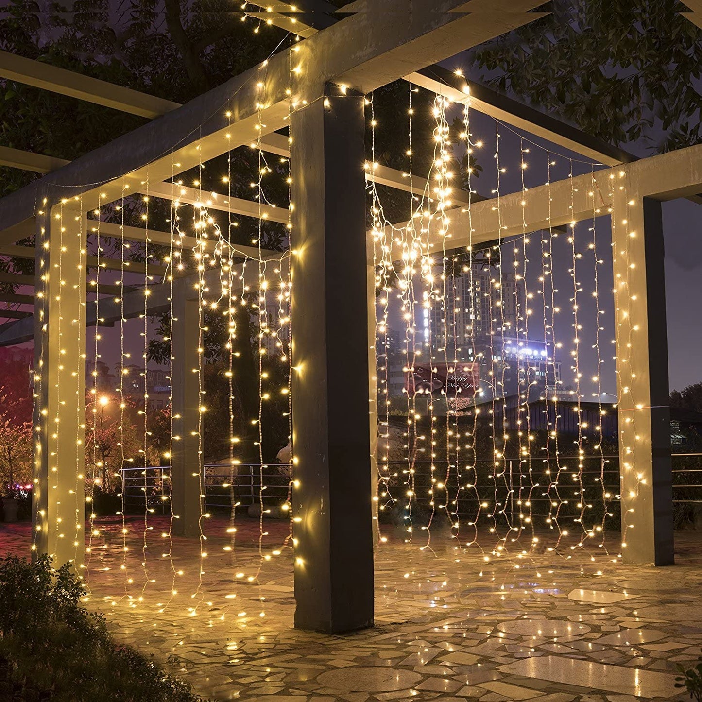 Led Icicle Curtain String Light Fairy Led