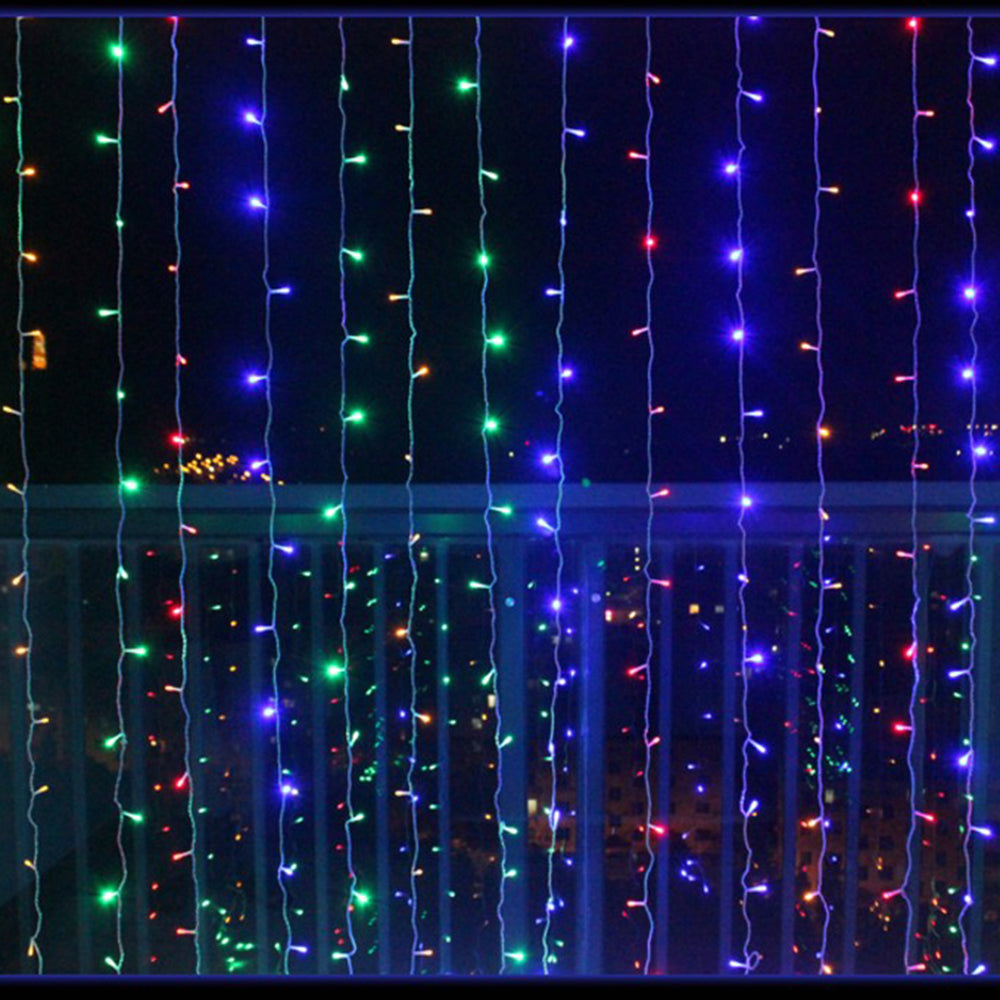 Led Icicle Curtain String Light Fairy Led