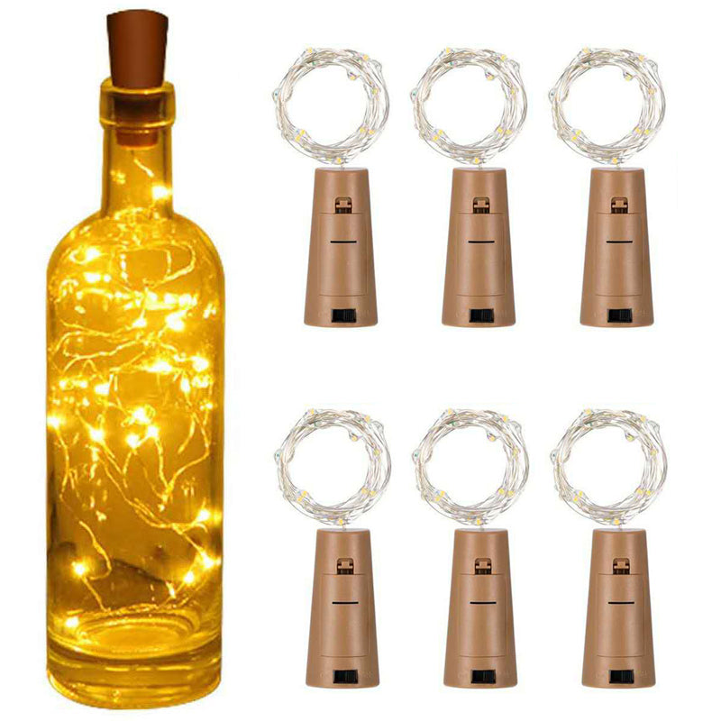 Wine Bottle Light With Cork LED String Lights