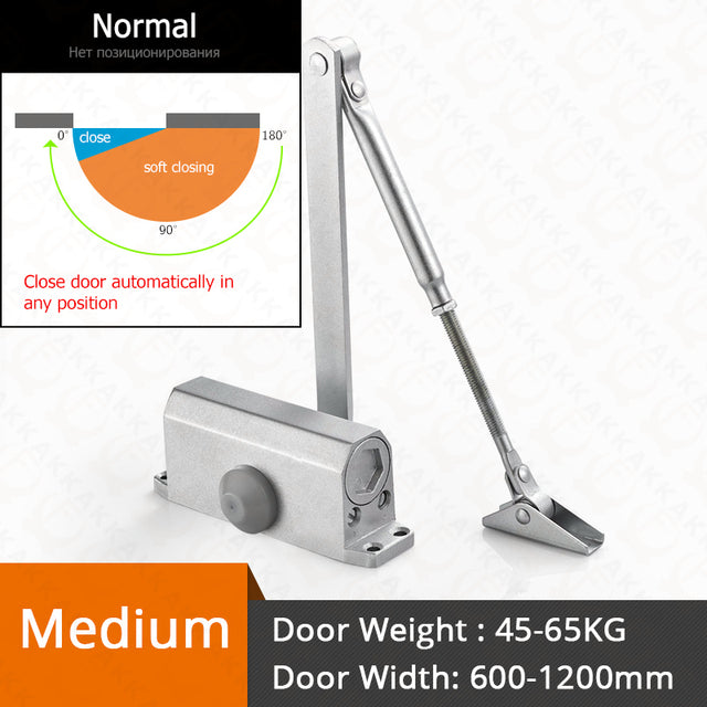 KAK Hydraulic Buffer Automatic Door Closer 25KG to 80KG