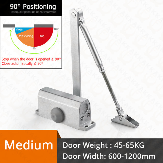 KAK Hydraulic Buffer Automatic Door Closer 25KG to 80KG